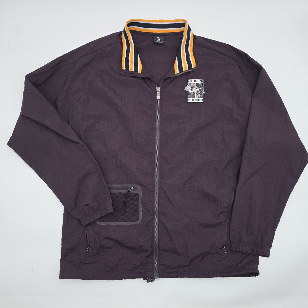 Nike Men's Court Dark Stadium Retro Tennis Windbreaker Jacket Medium